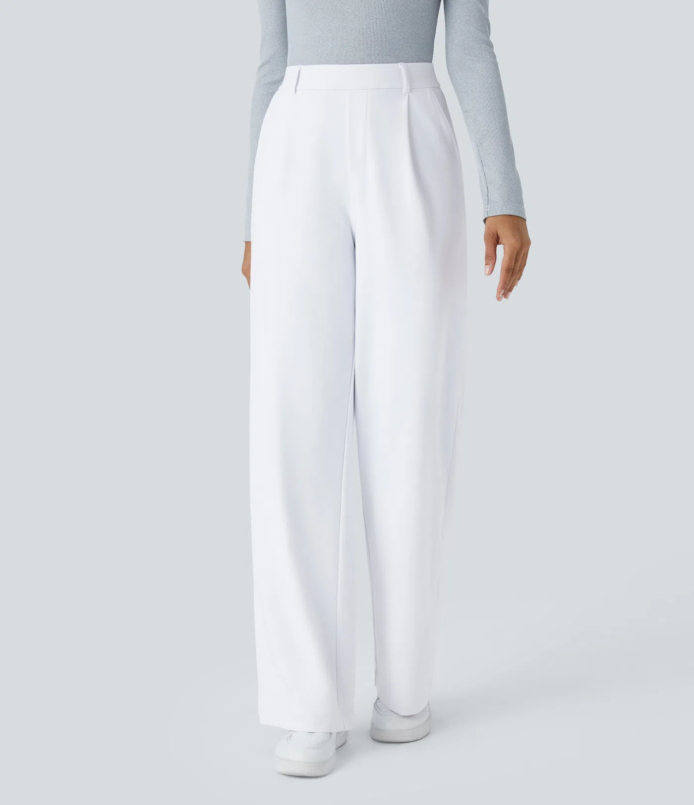 ⏰Summer Sale-SALE!High Waisted Side Pocket Straight Leg Work Pants