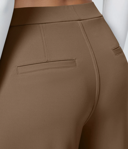 ⏰Summer Sale-SALE!High Waisted Side Pocket Straight Leg Work Pants