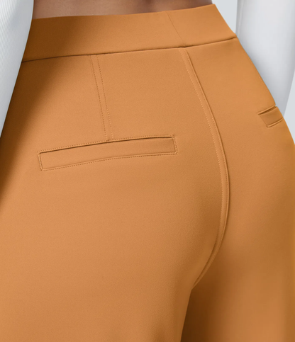 ⏰Summer Sale-SALE!High Waisted Side Pocket Straight Leg Work Pants