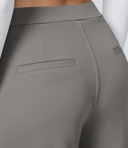 ⏰Summer Sale-SALE!High Waisted Side Pocket Straight Leg Work Pants