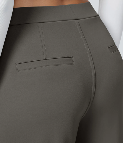 ⏰Summer Sale-SALE!High Waisted Side Pocket Straight Leg Work Pants