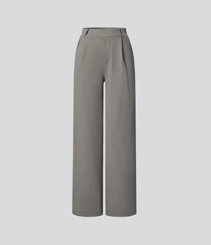 ⏰Summer Sale-SALE!High Waisted Side Pocket Straight Leg Work Pants