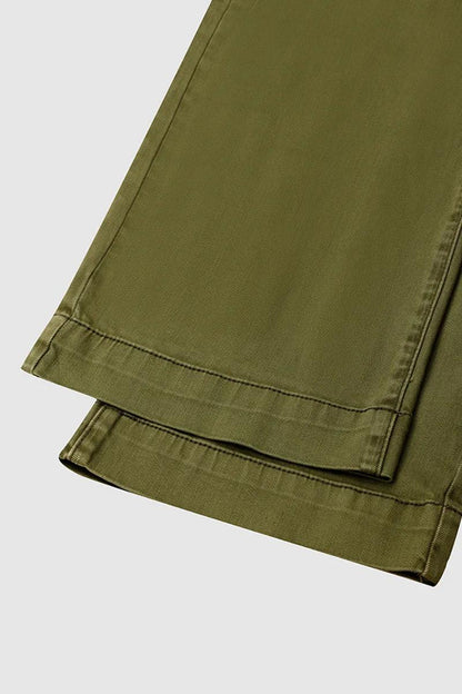 FINAL SALE⚡6 Packs for $24.99⚡- Double Button Mid Waist Straight Leg Pants