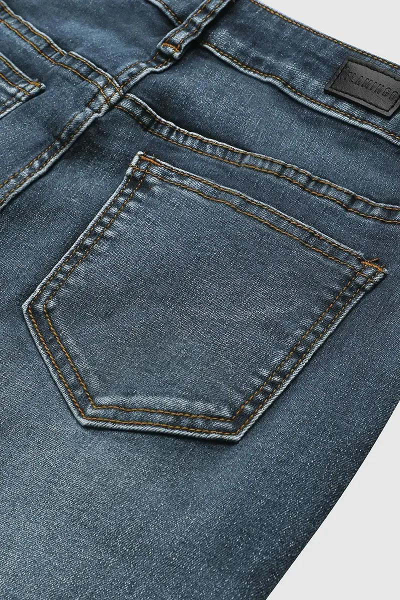 🔥LAST DAY 70% OFF🔥Floral Embroidery Mid Waist Bootcut Jeans