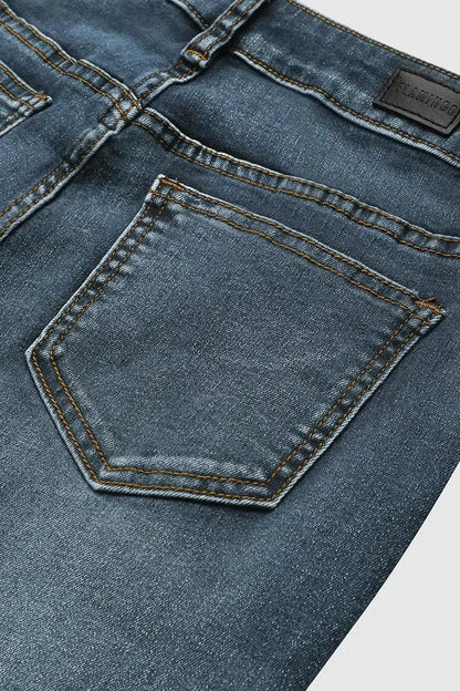 🔥LAST DAY 70% OFF🔥Floral Embroidery Mid Waist Bootcut Jeans