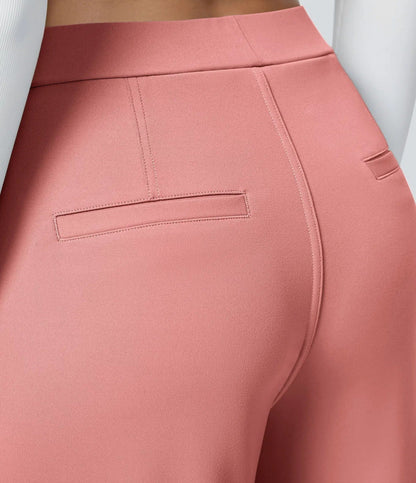 ⏰Summer Sale-SALE!High Waisted Side Pocket Straight Leg Work Pants