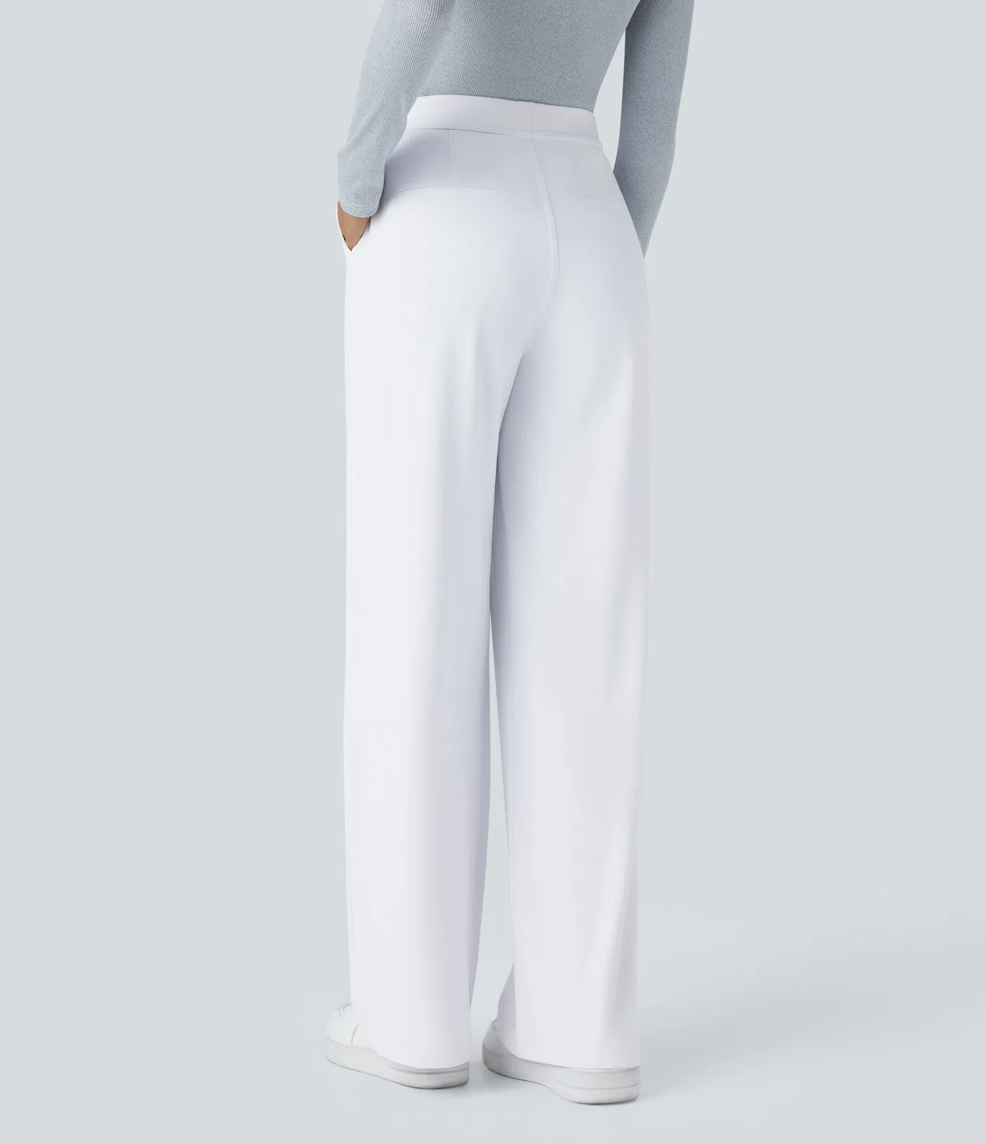 ⏰Summer Sale-SALE!High Waisted Side Pocket Straight Leg Work Pants
