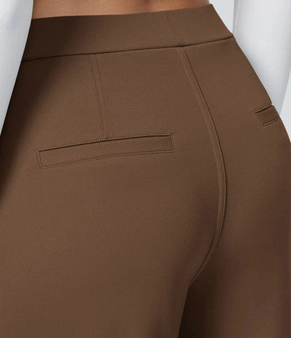 ⏰Summer Sale-SALE!High Waisted Side Pocket Straight Leg Work Pants